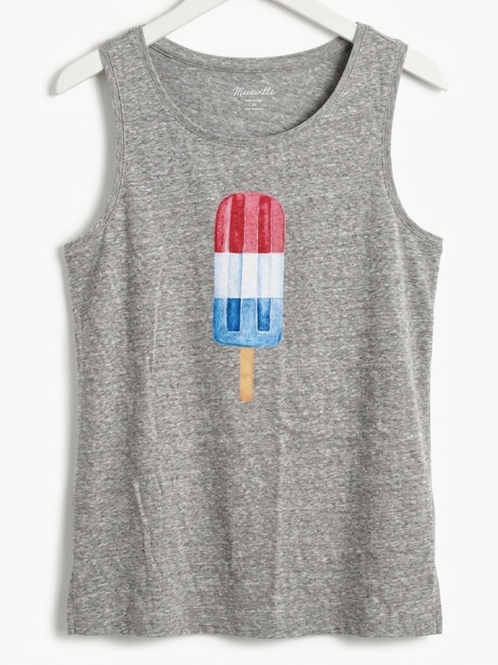 NWOT Popsicle Graphic Gray Tank Top